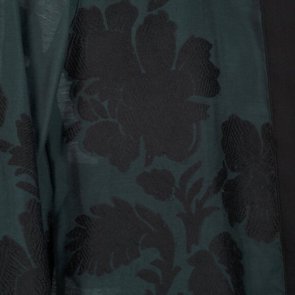 Burberry Green Floral Fil Coupe Buttoned Shirt - Picture 7 of 12